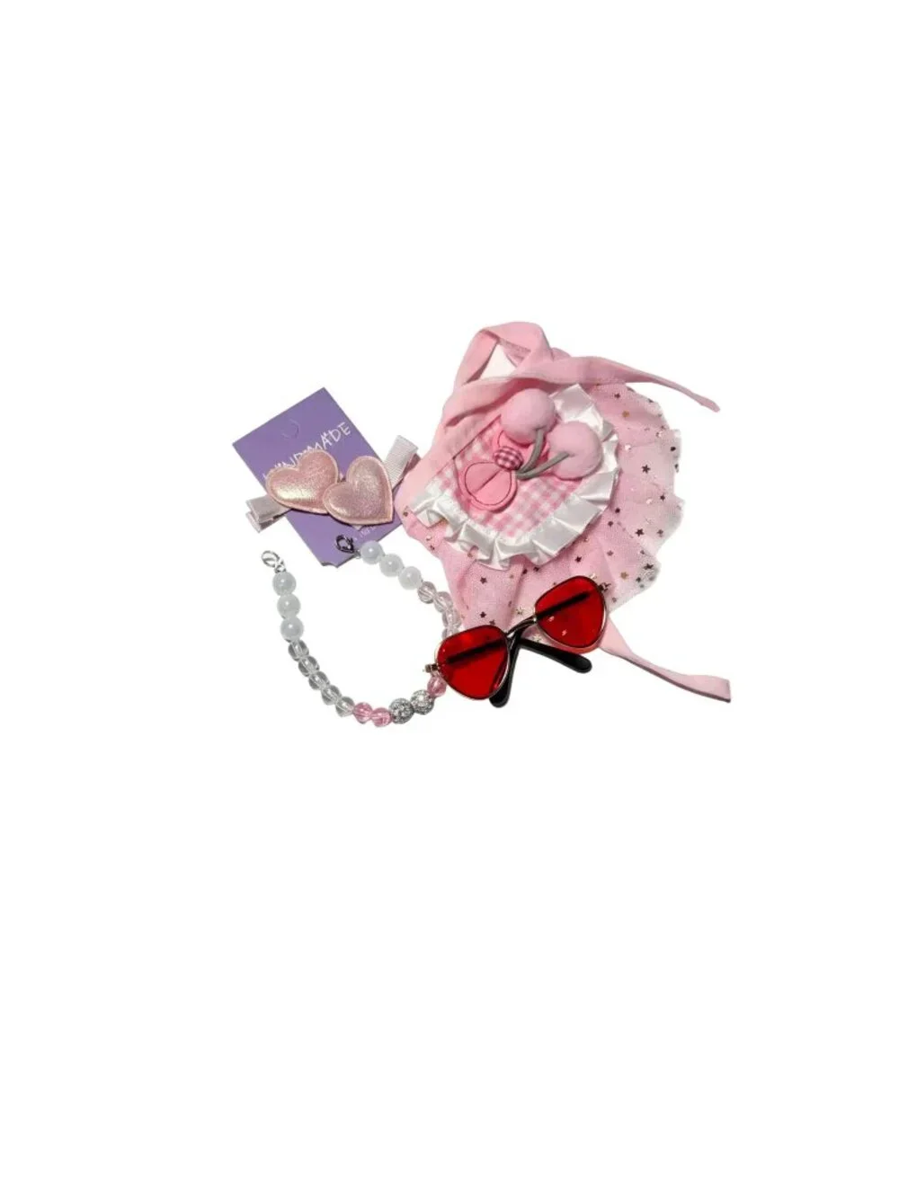 Pink Princess XS Dog Set | Tutu, Collar & Sunglasses